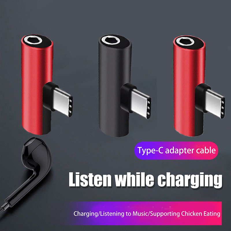 Earphone Splitter Jack - USB Type-C'den 3,5 mm Kulaklık Jakına