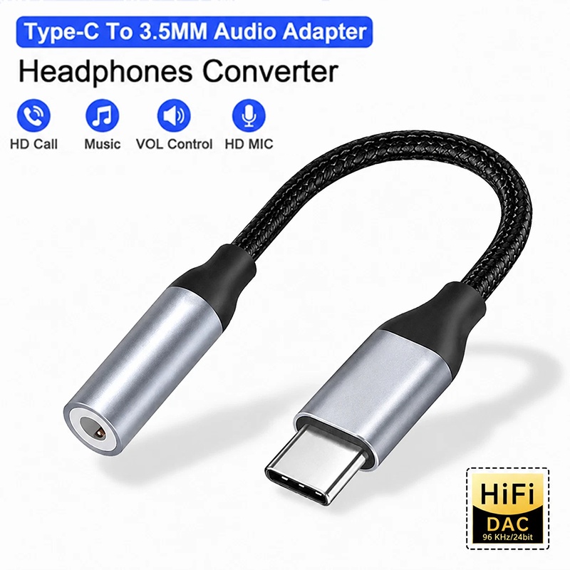 Audiophile Headphone Wired - USB-C Kulaklık Jakı Adaptörü, Küçük Boy,